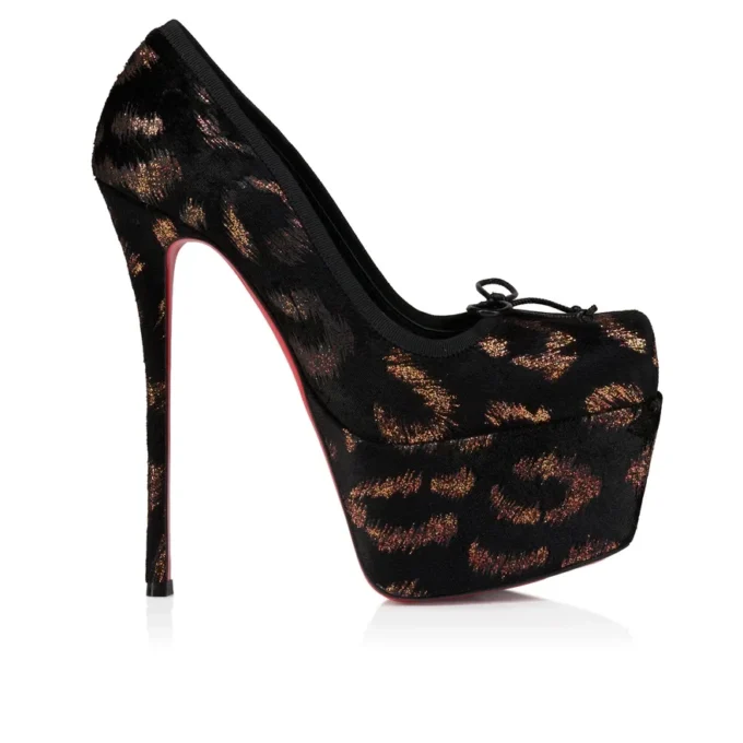 Cassia Nodo Alta – Décolleté da 160 mm – Velluto ricamato “Leo by Night” – Nero – Donna Cassia Nodo Alta – Décolleté da 160 mm – Velluto ricamato “Leo by Night” – Nero – Donna