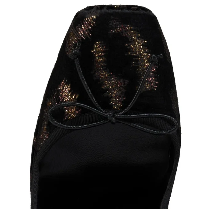 Cassia Nodo Alta – Décolleté da 160 mm – Velluto ricamato “Leo by Night” – Nero – Donna Cassia Nodo Alta – Décolleté da 160 mm – Velluto ricamato “Leo by Night” – Nero – Donna
