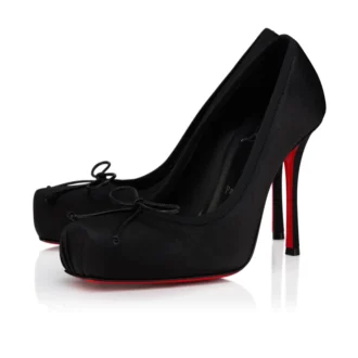 Cassia Nodo – Décolleté 100 mm – Raso crepe – Nero – Donna Cassia Nodo – Décolleté 100 mm – Raso crepe – Nero – Donna