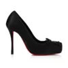 Cassia Nodo – Décolleté 100 mm – Raso crepe – Nero – Donna Cassia Nodo – Décolleté 100 mm – Raso crepe – Nero – Donna