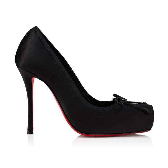 Cassia Nodo – Décolleté 100 mm – Raso crepe – Nero – Donna Cassia Nodo – Décolleté 100 mm – Raso crepe – Nero – Donna