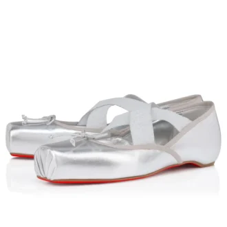 Cassiasticina – Ballerine – Pelle di agnello nappa laminata – Argento – Donna Cassiasticina – Ballerine – Pelle di agnello nappa laminata – Argento – Donna