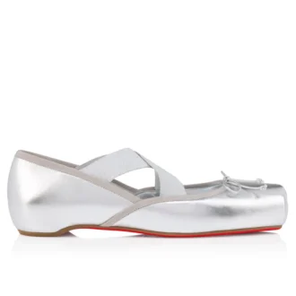 Cassiasticina – Ballerine – Pelle di agnello nappa laminata – Argento – Donna Cassiasticina – Ballerine – Pelle di agnello nappa laminata – Argento – Donna