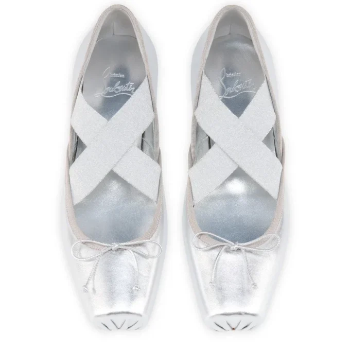 Cassiasticina – Ballerine – Pelle di agnello nappa laminata – Argento – Donna Cassiasticina – Ballerine – Pelle di agnello nappa laminata – Argento – Donna