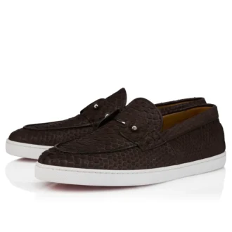 Chambeliboat – Scarpe da barca – Pelle di pitone – Caffè – Uomo Chambeliboat – Scarpe da barca – Pelle di pitone – Caffè – Uomo