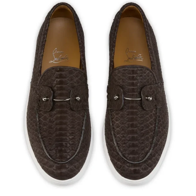 Chambeliboat – Scarpe da barca – Pelle di pitone – Caffè – Uomo Chambeliboat – Scarpe da barca – Pelle di pitone – Caffè – Uomo