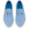 Chambeliboat – Scarpe da barca – Pelle di vitello rovesciata – Ceruleo – Uomo