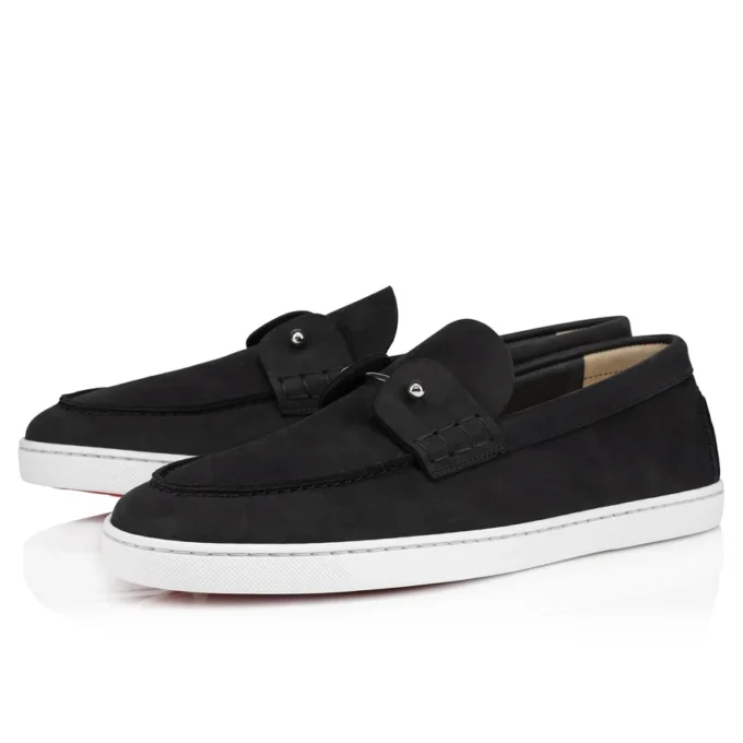 Chambeliboat – Scarpe da barca – Pelle nabuk rovesciata – Nero – Uomo Chambeliboat – Scarpe da barca – Pelle nabuk rovesciata – Nero – Uomo