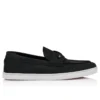 Chambeliboat – Scarpe da barca – Pelle nabuk rovesciata – Nero – Uomo
