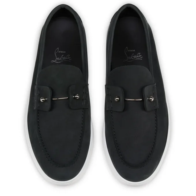 Chambeliboat – Scarpe da barca – Pelle nabuk rovesciata – Nero – Uomo