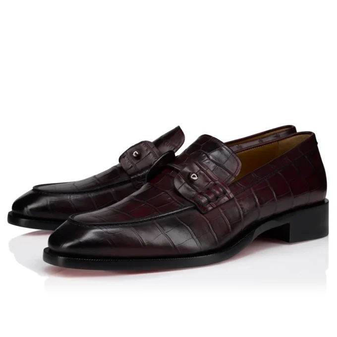 Chambelimoc – Mocassini – Pelle di vitello patinata con stampa alligatore – Amara – Uomo Chambelimoc – Mocassini – Pelle di vitello patinata con stampa alligatore – Amara – Uomo