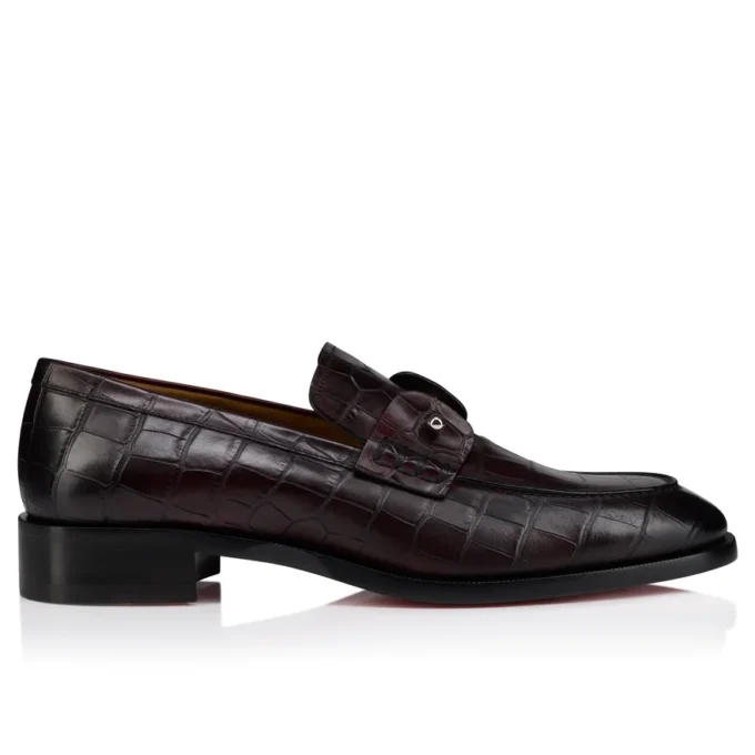 Chambelimoc – Mocassini – Pelle di vitello patinata con stampa alligatore – Amara – Uomo Chambelimoc – Mocassini – Pelle di vitello patinata con stampa alligatore – Amara – Uomo
