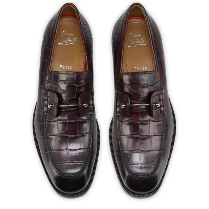 Chambelimoc – Mocassini – Pelle di vitello patinata con stampa alligatore – Amara – Uomo Chambelimoc – Mocassini – Pelle di vitello patinata con stampa alligatore – Amara – Uomo
