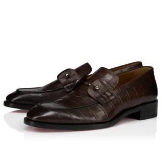 Chambelimoc – Mocassini – Pelle di vitello patinata goffrata coccodrillo – Cosme – Uomo