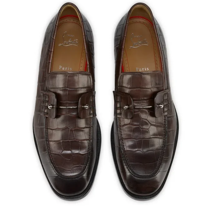 Chambelimoc – Mocassini – Pelle di vitello patinata goffrata coccodrillo – Cosme – Uomo Chambelimoc – Mocassini – Pelle di vitello patinata goffrata coccodrillo – Cosme – Uomo