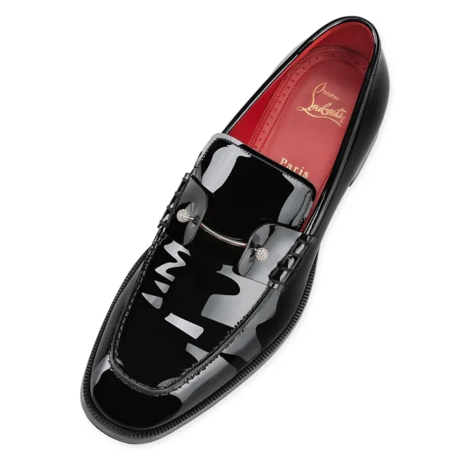 Chambelimoc Night Strass – Mocassini – Pelle di vitello verniciata – Nero – Uomo