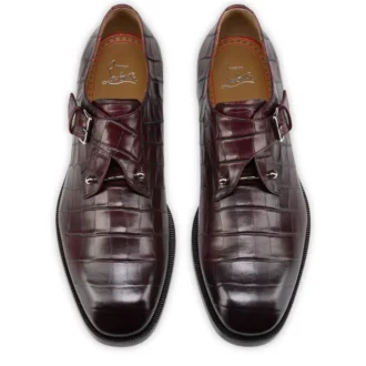 Chambelimonk – Scarpe con cinturino – Pelle di vitello patinata – Amara – Uomo