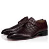 Chambelimonk – Scarpe con cinturino – Pelle di vitello patinata – Amara – Uomo Chambelimonk – Scarpe con cinturino – Pelle di vitello patinata – Amara – Uomo