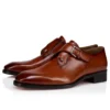 Chambelimonk – Scarpe con fibbia – Pelle di vitello patinata – Palio – Uomo Chambelimonk – Scarpe con fibbia – Pelle di vitello patinata – Palio – Uomo