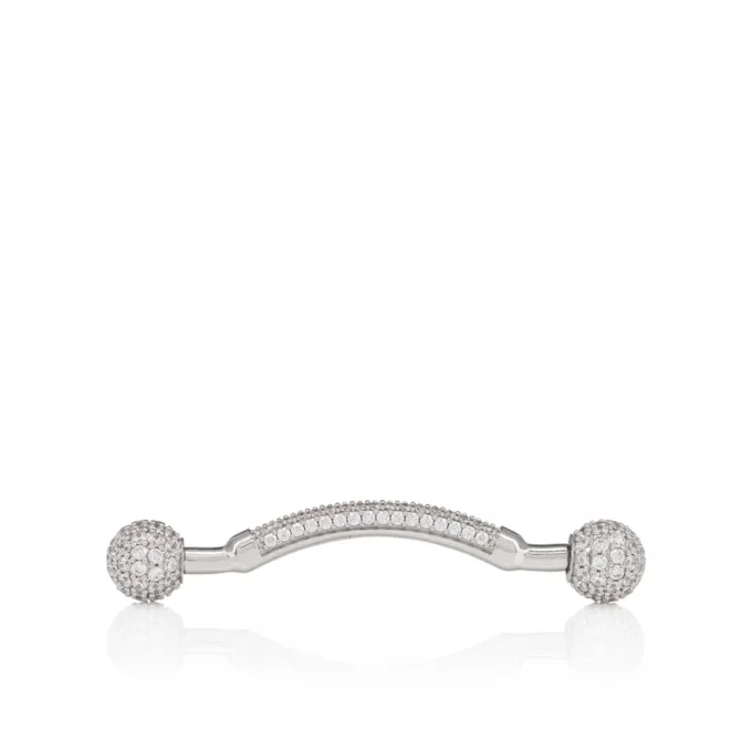 Chambelink Strass – Gioielli per scarpe – Metallo e strass – Argento Chambelink Strass – Gioielli per scarpe – Metallo e strass – Argento
