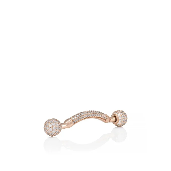 Chambelink Strass – Gioielli per scarpe – Metallo e strass – Oro rosa