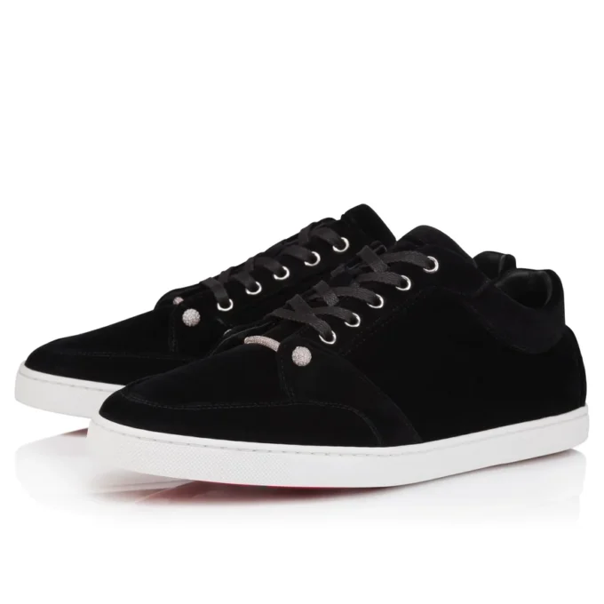 Chambelisneak Pin Strass – Sneakers – Velluto – Nero – Uomo