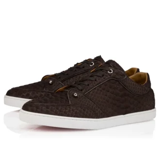 Chambelisneak – Sneakers – Pelle di pitone – Caffè – Uomo