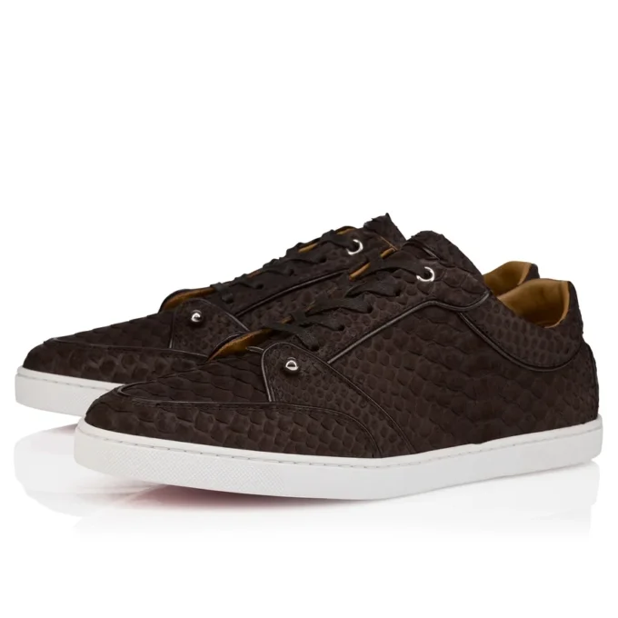 Chambelisneak – Sneakers – Pelle di pitone – Caffè – Uomo Chambelisneak – Sneakers – Pelle di pitone – Caffè – Uomo