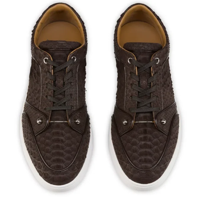 Chambelisneak – Sneakers – Pelle di pitone – Caffè – Uomo Chambelisneak – Sneakers – Pelle di pitone – Caffè – Uomo