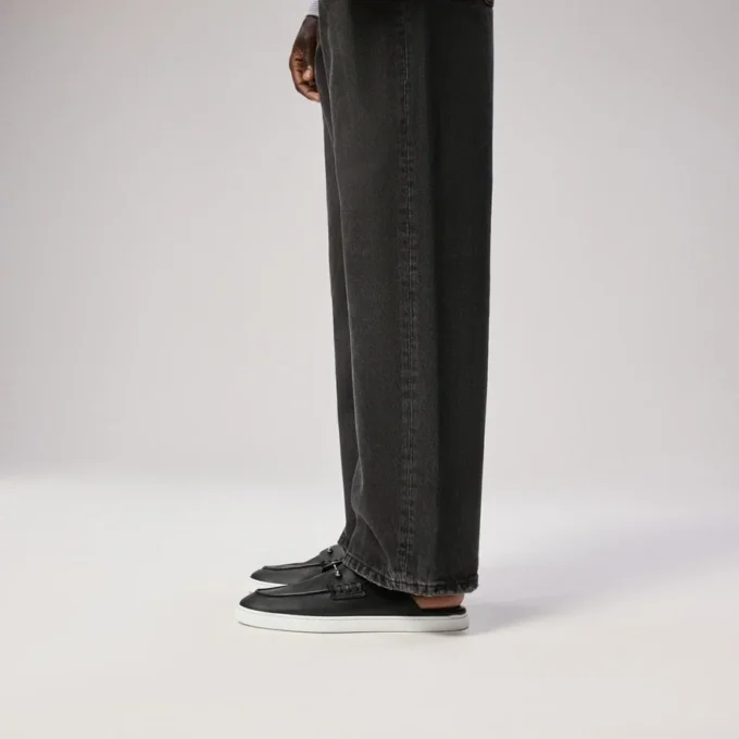 Chanme – Scarpe da barca – Pelle di vitello rovesciata – Nero – Uomo Chanme – Scarpe da barca – Pelle di vitello rovesciata – Nero – Uomo