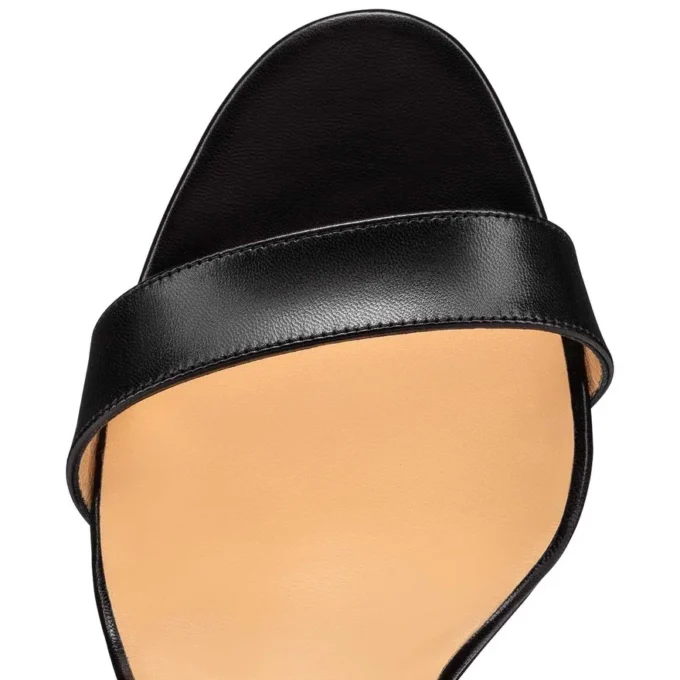 Choca Lux – Sandali con cinturini da 120 mm – Pelle di capretto – Nero – Donna Choca Lux – Sandali con cinturini da 120 mm – Pelle di capretto – Nero – Donna