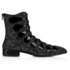 Circus Booty Perla – Stivali – Pelle scamosciata e strass, pelle di vitello verniciata – Nero – Uomo