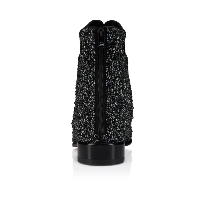 Circus Booty Perla – Stivali – Pelle scamosciata e strass, pelle di vitello verniciata – Nero – Uomo