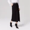 Circus Max – Stivali da 100 mm – Pelle di vitello scamosciata, rete e pelle di capretto – Nero – Donna