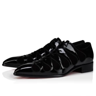 Circus – Oxford – Pelle di vitello verniciata – Nero – Uomo