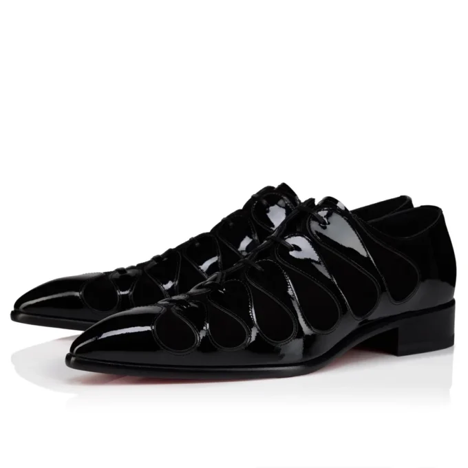 Circus – Oxford – Pelle di vitello verniciata – Nero – Uomo