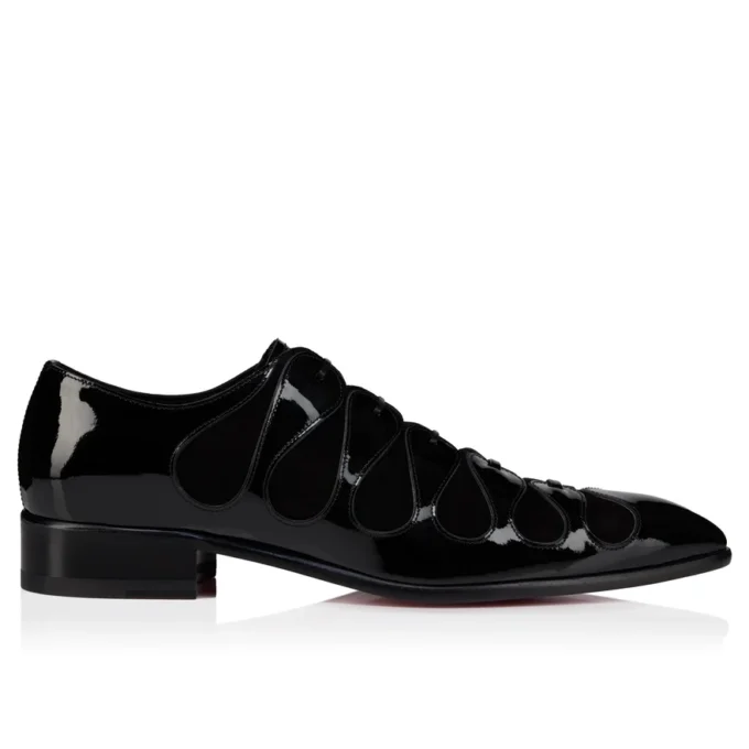 Circus – Oxford – Pelle di vitello verniciata – Nero – Uomo