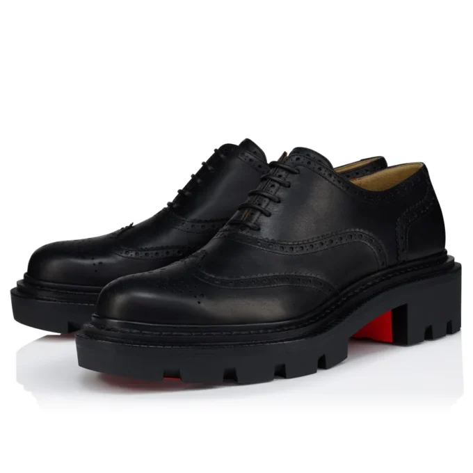 College – Oxford – Pelle di vitello cerata – Nero – Uomo College – Oxford – Pelle di vitello cerata – Nero – Uomo