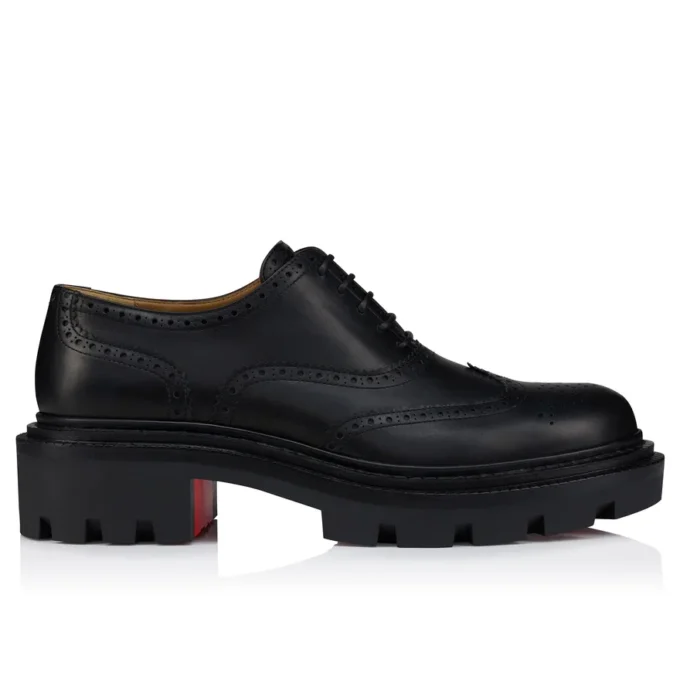 College – Oxford – Pelle di vitello cerata – Nero – Uomo College – Oxford – Pelle di vitello cerata – Nero – Uomo