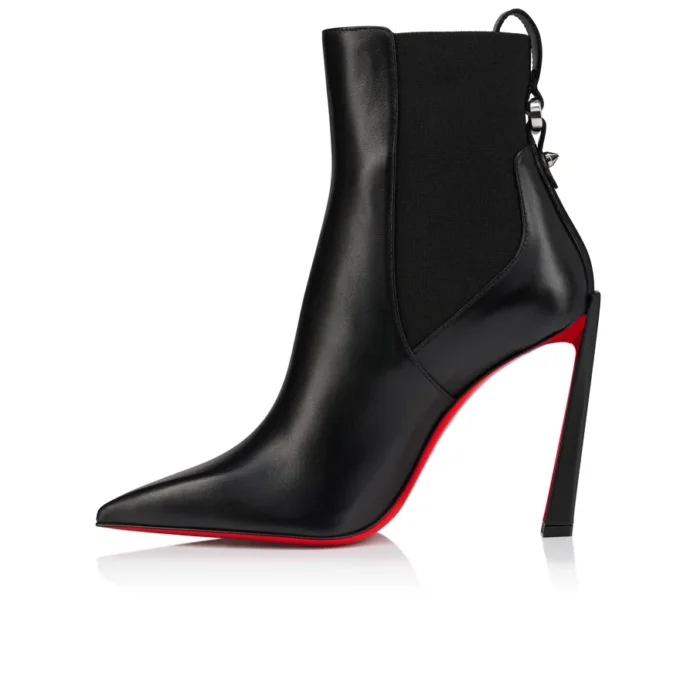 Condodo – Stivali da 100 mm – Pelle di vitello – Nero – Donna