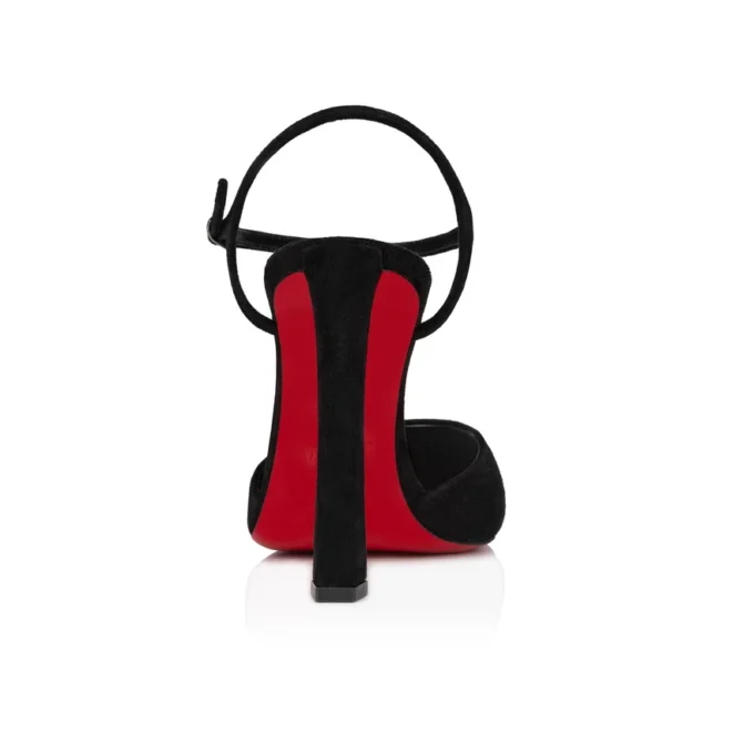 Condora Riviera – Décolleté da 100 mm – Pelle scamosciata di vitello – Nero – Donna