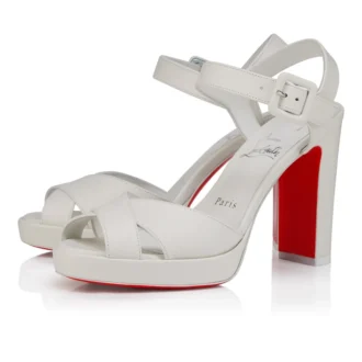 Cora – Sandali da 100 mm – Pelle di agnello nappa – Bianco – Donna Cora – Sandali da 100 mm – Pelle di agnello nappa – Bianco – Donna