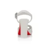 Cora – Sandali da 100 mm – Pelle di agnello nappa – Bianco – Donna
