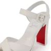 Cora – Sandali da 100 mm – Pelle di agnello nappa – Bianco – Donna