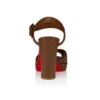 Cora – Sandali da 100 mm – Pelle di agnello nappa – Cuoio – Donna