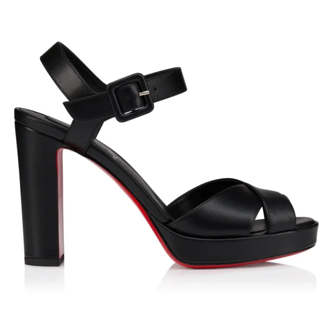 Cora – Sandali da 100 mm – Pelle di agnello nappa – Nero – Donna Cora – Sandali da 100 mm – Pelle di agnello nappa – Nero – Donna