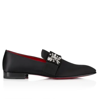 Dandelion Red Carpet – Mocassini – Raso crepe – Nero – Uomo