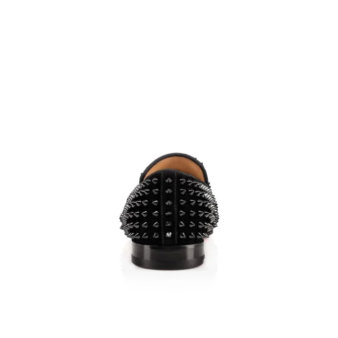 Dandelion Spikes – Mocassini – Pelle di vitello scamosciata e borchie – Nero – Uomo Dandelion Spikes – Mocassini – Pelle di vitello scamosciata e borchie – Nero – Uomo