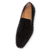 Dandelion Spikes – Mocassini – Pelle di vitello scamosciata e borchie – Nero – Uomo Dandelion Spikes – Mocassini – Pelle di vitello scamosciata e borchie – Nero – Uomo