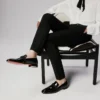 Dandydeco – Mocassini – Pelle di vitello verniciata – Nero – Uomo